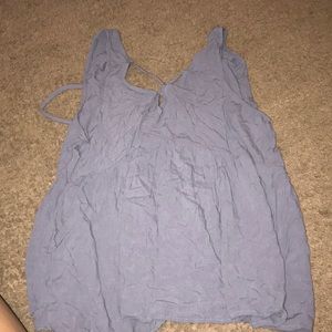 Cute tank top and it ties in the back!!